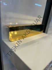Melis Radüslü Metal Kulp 64-128-160-192mm Altın Dolap Kapak Modern Çekmece Tv Ünite Konsol Komidin Gold Mobilya Kulbu
