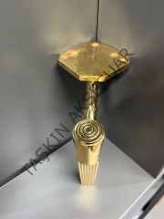Smart Metal Ayak 16-21-25cm Altın Modern Gold Mobilya Ayağı Dolap Koltuk Komidin Kitaplık Tv Ünite