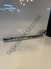 Floransa Düğme Metal Kulp 96mm Krom Modern Mobilya Kulbu Dolap Çekmece Kapak Tv Ünite Komidin Şifonyer Gümüş