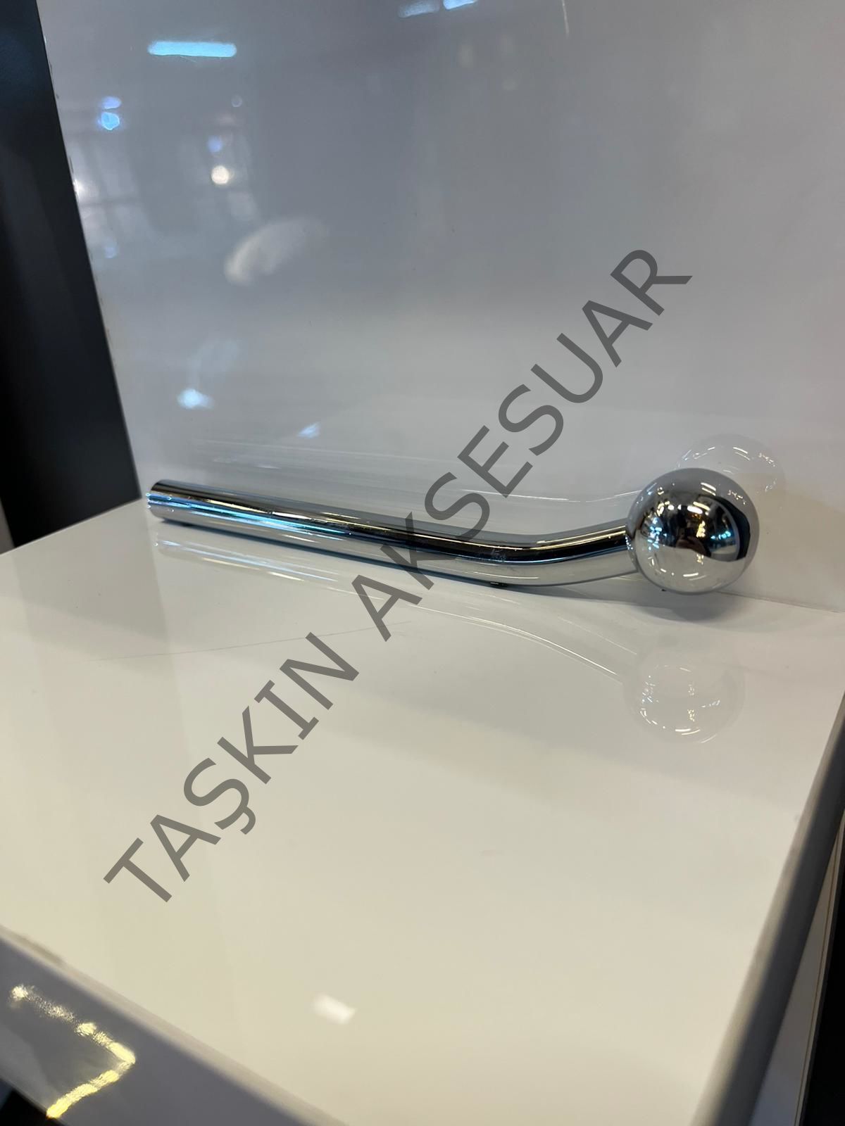 Floransa Düğme Metal Kulp 96mm Krom Modern Mobilya Kulbu Dolap Çekmece Kapak Tv Ünite Komidin Şifonyer Gümüş