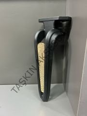 Galaksi Metal Ayak 16-21-25cm Siyah+Altın Modern Gold Mobilya Ayağı Koltuk Dolap Komidin Şifonyer Kitaplık Puf  Tv Ünite