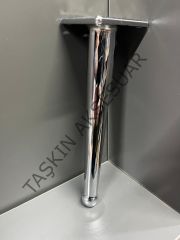 ﻿Emaks Bone Metal Ayak Krom 14-20-25cm Modern Gümüş Mobilya Ayağı Koltuk Dolap Komidin Tv Ünite Şifonyet Kitaplık