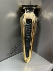 Galaksi Metal Ayak 16-21-25cm Altın+Siyah Modern Gold Mobilya Ayağı Koltuk Dolap Komidin Şifonyer Kitaplık Puf