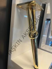 Bosse Metal Ayak 20cm Altın Modern Gold Mobilya Ayağı Koltuk Dolap Komidin Şifonyer Kitaplık Puf