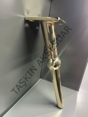 Bosse Metal Ayak 20cm Altın Modern Gold Mobilya Ayağı Koltuk Dolap Komidin Şifonyer Kitaplık Puf