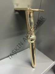 Bosse Metal Ayak 20cm Altın Modern Gold Mobilya Ayağı Koltuk Dolap Komidin Şifonyer Kitaplık Puf
