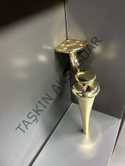 Mercan Metal Ayak 20cm Altın Modern Gold Mobilya Ayağı Koltuk Dolap Komidin Şifonyer Kitaplık Puf