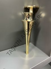 Mercan Metal Ayak 20cm Altın Modern Gold Mobilya Ayağı Koltuk Dolap Komidin Şifonyer Kitaplık Puf