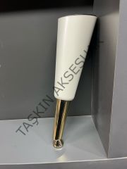 Paris Sert Plastik Ayak 24cm Aytaşı+Altın Komidin Koltuk Modern Tv Ünite Mobilya Dolap Şifonyer Ayağı Gold