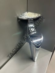 Emaks ﻿Lara Metal Ayak Krom 15-20-25cm Modern Gümüş Mobilya Ayağı Dolap Koltuk Tv Ünite Komidin Şifonyer