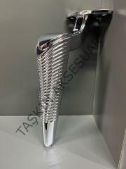 Emaks Side Metal Ayak 15-20-25cm Krom Modern Gümüş Mobilya Ayağı Dolap Koltuk Tv Ünite Komidin Şifonyer Puf Kitaplık