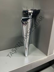 Emaks Side Metal Ayak 15-20-25cm Krom Modern Gümüş Mobilya Ayağı Dolap Koltuk Tv Ünite Komidin Şifonyer Puf Kitaplık