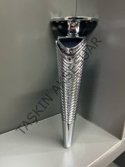 Emaks Side Metal Ayak 15-20-25cm Krom Modern Gümüş Mobilya Ayağı Dolap Koltuk Tv Ünite Komidin Şifonyer Puf Kitaplık