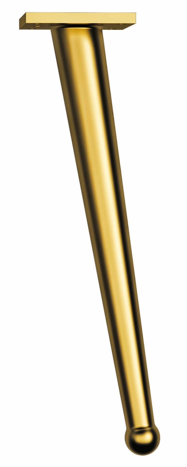 Emaks ﻿Bone Metal Ayak 41-71cm Altın Modern Gold Masa Sehpa Mobilya Ayağı