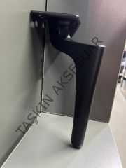 Emaks ﻿Zarif Metal Ayak Mat Siyah 14-17-20-25cm Modern Mobilya Ayağı Koltuk Dolap Komidin Tv Ünite Şifonyer