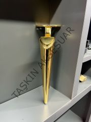 Belek Metal Ayak Altın 15-20-25cm Modern Gold Mobilya Ayağı Dolap Koltuk Tv Ünite Komidin Şifonyer
