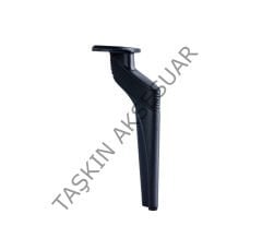 Emaks ﻿Efes Metal Ayak Mat Siyah 16-20-25cm Modern Mobilya Ayağı