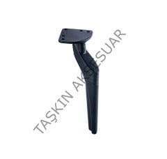 Emaks ﻿Efes Metal Ayak Mat Siyah 16-20-25cm Modern Mobilya Ayağı