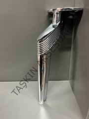 Emaks Efes Metal Ayak 16-20-25cm Krom Modern Gümüş Mobilya Ayağı Koltuk Dolap Komidin Şifonyer Kitaplık Puf  Tv Ünite