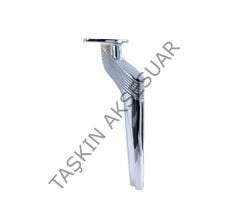 Emaks Efes Metal Ayak 16-20-25cm Krom Modern Gümüş Mobilya Ayağı Koltuk Dolap Komidin Şifonyer Kitaplık Puf  Tv Ünite