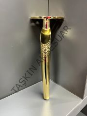 Efes Metal Ayak 16-20-25cm Altın Modern Mobilya Ayağı Dolap Koltuk Tv Ünite Komidin Şifonyer Puf Gold