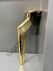 Efes Metal Ayak 16-20-25cm Altın Modern Mobilya Ayağı Dolap Koltuk Tv Ünite Komidin Şifonyer Puf Gold