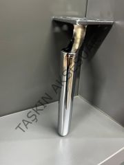 Emaks Zarif Metal Ayak Krom 14-17-20-25cm Modern Gümüş Mobilya Ayağı Koltuk Dolap Komidin Tv Ünite Şifonyer