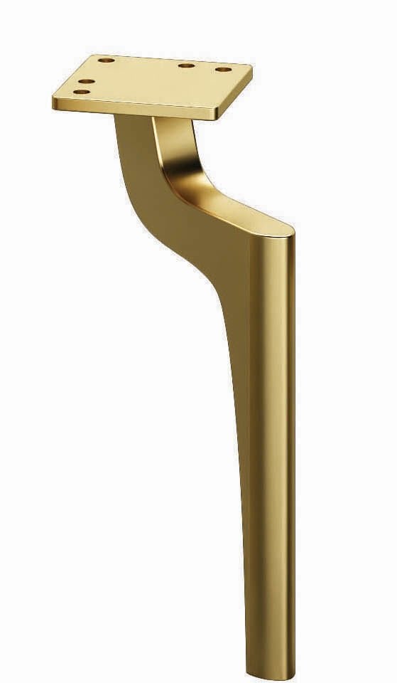 Emaks Zarif Metal Ayak Altın 14-17-20-25cm Modern Gold Mobilya Ayağı Koltuk Dolap Komidin Tv Ünite Şifonyer