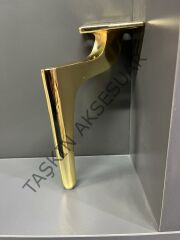 Emaks Zarif Metal Ayak Altın 14-17-20-25cm Modern Gold Mobilya Ayağı Koltuk Dolap Komidin Tv Ünite Şifonyer