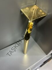 Emaks Zarif Metal Ayak Altın 14-17-20-25cm Modern Gold Mobilya Ayağı Koltuk Dolap Komidin Tv Ünite Şifonyer