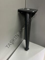 ﻿Emaks Bone Metal Ayak Mat Siyah 14-20-25cm Modern Mobilya Ayağı Koltuk Dolap Komidin Tv Ünite Şifonyet Kitaplık