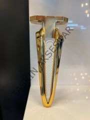Galaksi Metal Ayak 16-21-25cm Altın+Aytaşı Modern Gold Mobilya Ayağı Koltuk Dolap Komidin Şifonyer Kitaplık Puf Tv Ünite