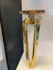 Galaksi Metal Ayak 16-21-25cm Altın+Aytaşı Modern Gold Mobilya Ayağı Koltuk Dolap Komidin Şifonyer Kitaplık Puf Tv Ünite