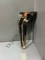 Galaksi Metal Ayak 16-21-25cm Bronz Modern Mobilya Ayağı Koltuk Dolap Komidin Şifonyer Kitaplık Puf Tv Ünite