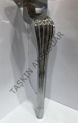 Ottoman Metal Ayak 16-21cm Krom Modern Gümüş Koltuk Komidin Puf Dolap Tv Ünite Mobilya Ayağı