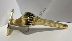 Ottoman Metal Ayak 16-21cm Altın Modern Mobilya Ayağı Koltuk Komidin Puf Dolap Tv Ünite Gold