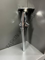 Zeus Metal Ayak 16-21-24cm Krom Modern Gümüş Mobilya Ayağı Koltuk Dolap Komidin Şifonyer Tv Ünite