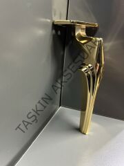 Zeus Metal Ayak 16-21-24cm Altın Modern Gold Mobilya Ayağı Koltuk Dolap Komidin Şifonyer Tv Ünite