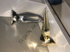 Viena Metal Ayak 16-21cm Altın Modern Mobilya Ayağı Koltuk Komidin Puf Dolap Tv Ünite Gold