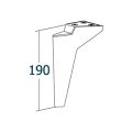 PLATİN AYAK PLASTİK ALTIN RENK 19CM ÖLÇÜ KANEPE AYAK KOLTUK AYAĞI ÜNİTE AYAĞI MOBİLYA AYAK