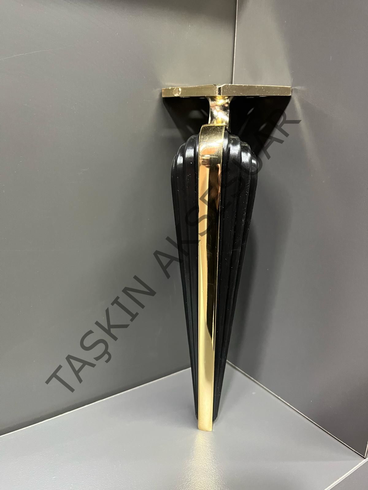 Angel Metal Ayak 16-21-25cm Altın+Siyah Koltuk Komidin Modern Tv Ünite Mobilya Dolap Dolap Koltuk Tv Ünite Komidin Şifonyer