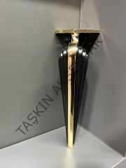 Angel Metal Ayak 16-21-25cm Altın+Siyah Koltuk Komidin Modern Tv Ünite Mobilya Dolap Dolap Koltuk Tv Ünite Komidin Şifonyer