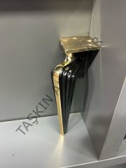 Angel Metal Ayak 16-21-25cm Altın+Siyah Koltuk Komidin Modern Tv Ünite Mobilya Dolap Dolap Koltuk Tv Ünite Komidin Şifonyer
