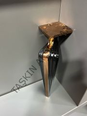 Angel Metal Ayak 16-21-25cm Rose+Siyah Koltuk Komidin Modern Tv Ünite Mobilya Dolap Dolap Koltuk Tv Ünite Komidin Şifonyer