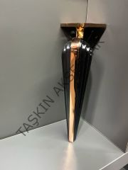 Angel Metal Ayak 16-21-25cm Rose+Siyah Koltuk Komidin Modern Tv Ünite Mobilya Dolap Dolap Koltuk Tv Ünite Komidin Şifonyer