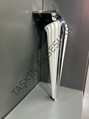 Angel Metal Ayak 16-21-25cm Krom+Aytaşı Koltuk Komidin Modern Tv Ünite Mobilya Dolap Dolap Koltuk Tv Ünite Komidin Şifonyer