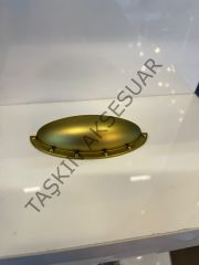 Çanak Metal Kulp 64mm Mat Altın Dolap Kapak Çekmece Komidin Tv Ünite Modern Mobilya Kulbu