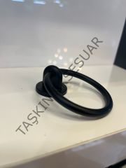 Halka Süs Metal Kulp Mat Siyah Sandalye Dolap Kapak Çekmece Komidin Tv Ünite Modern Tek Delikli Mobilya Kulbu
