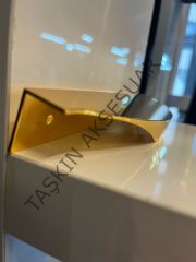 Belinda Metal Kulp 160mm Altın Dolap Kapak Modern Çekmece Tv Ünite Konsol Komidin Gold Mobilya Kulbu