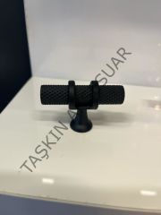 Yüzük Metal Düğme Kulp Mat Siyah Dolap Kapak Çekmece Komidin Tv Ünite Modern Tek Delikli Mobilya Kulbu